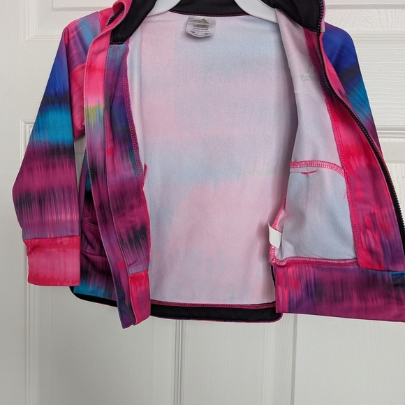 Adidas Girls (Size 2T) Track Zip-Up Jacket & Skort (Skirt/Shorts) - Picture 4 of 12